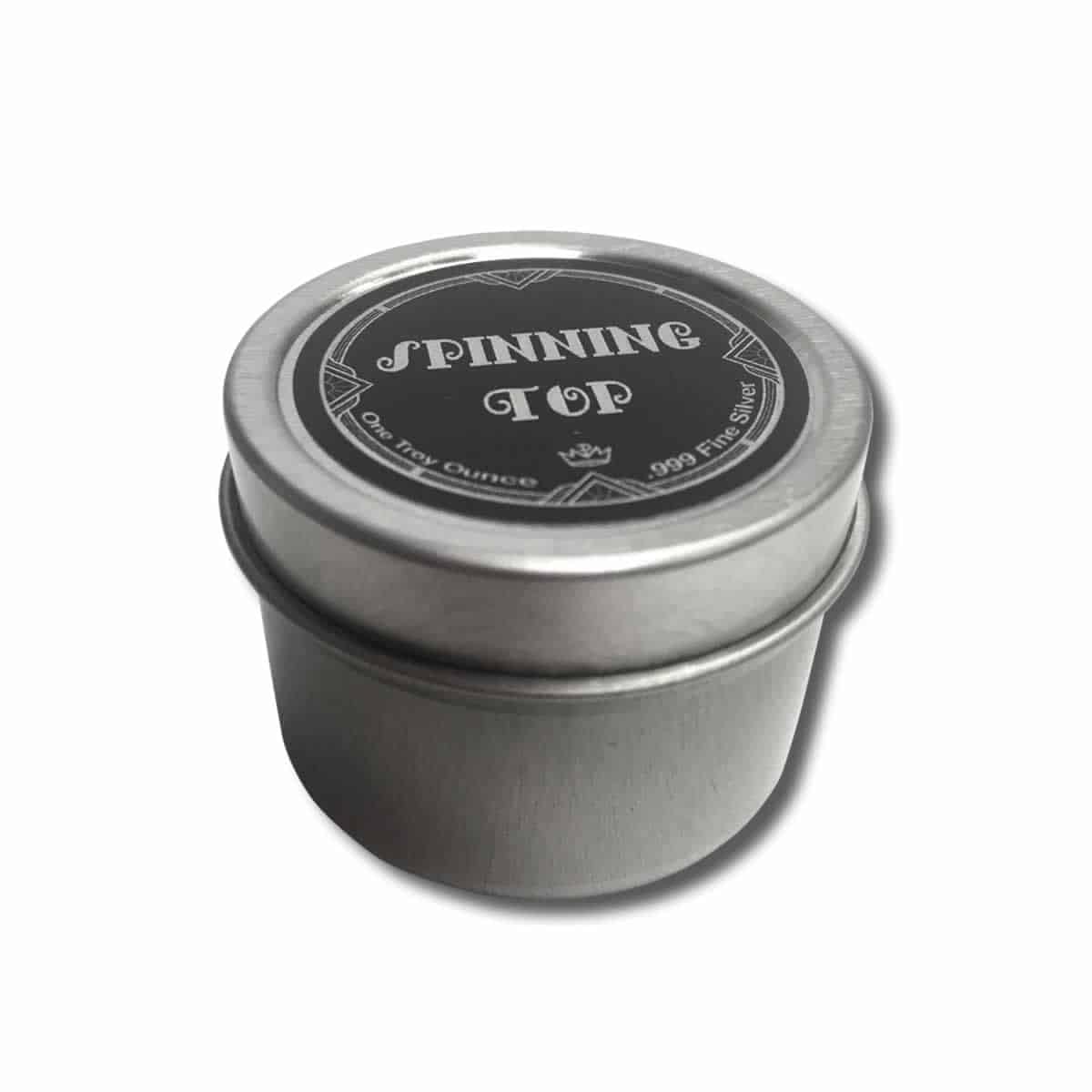 Silver Spinning Top Toy 1 oz P2152