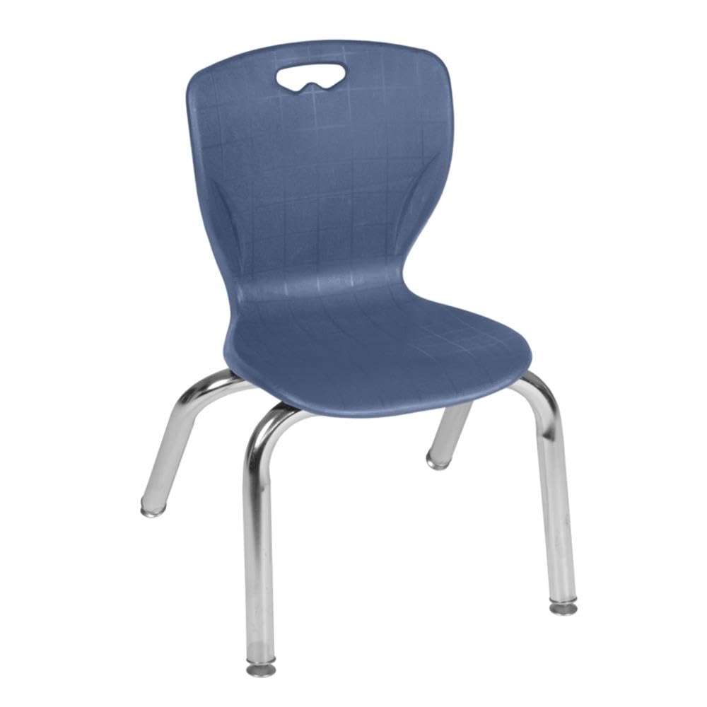 48" Round Mobile Table with 4 Navy Blue Chairs X5990