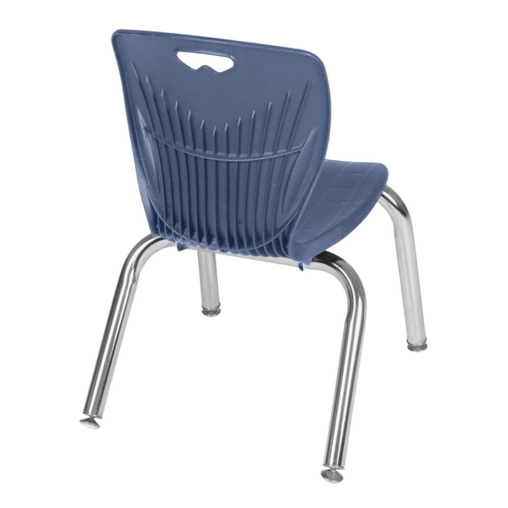 48" Round Mobile Table with 4 Navy Blue Chairs X5990
