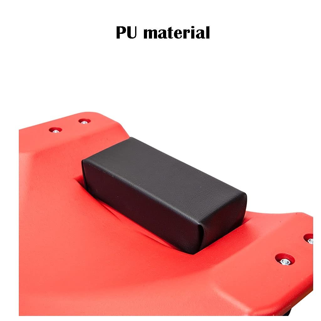 40inch Plastic Mechanic Creeper with Padded Headrest and 6 Casters D751743