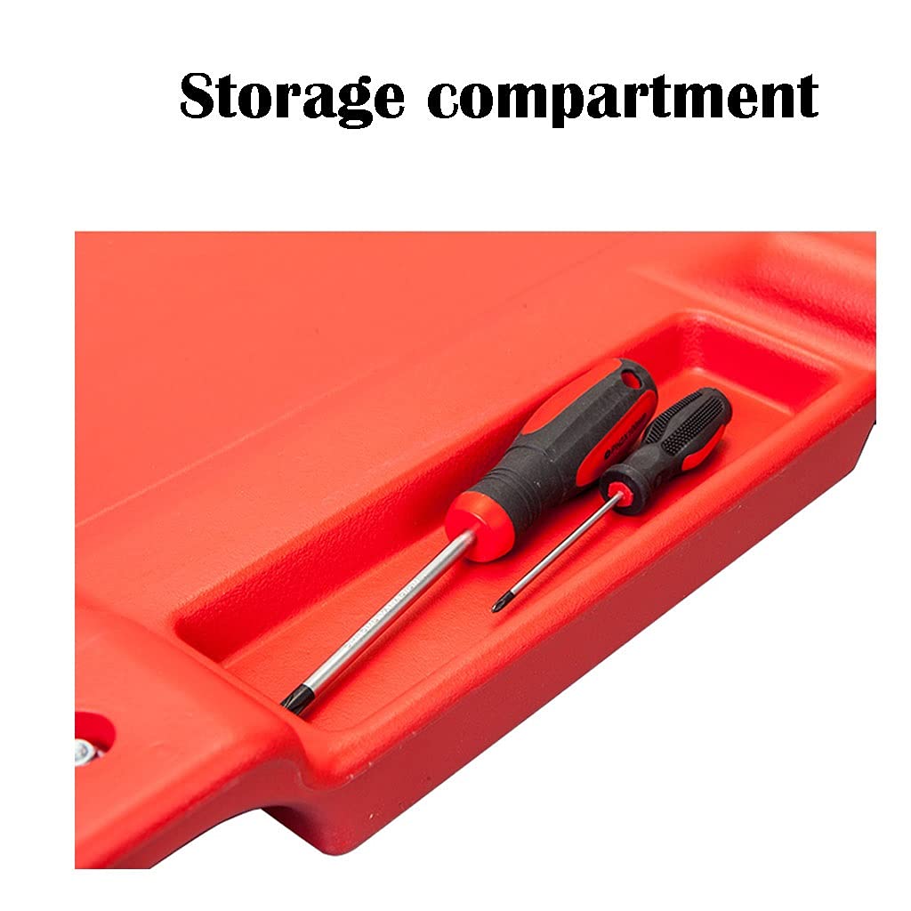 40inch Plastic Mechanic Creeper with Padded Headrest and 6 Casters D751743