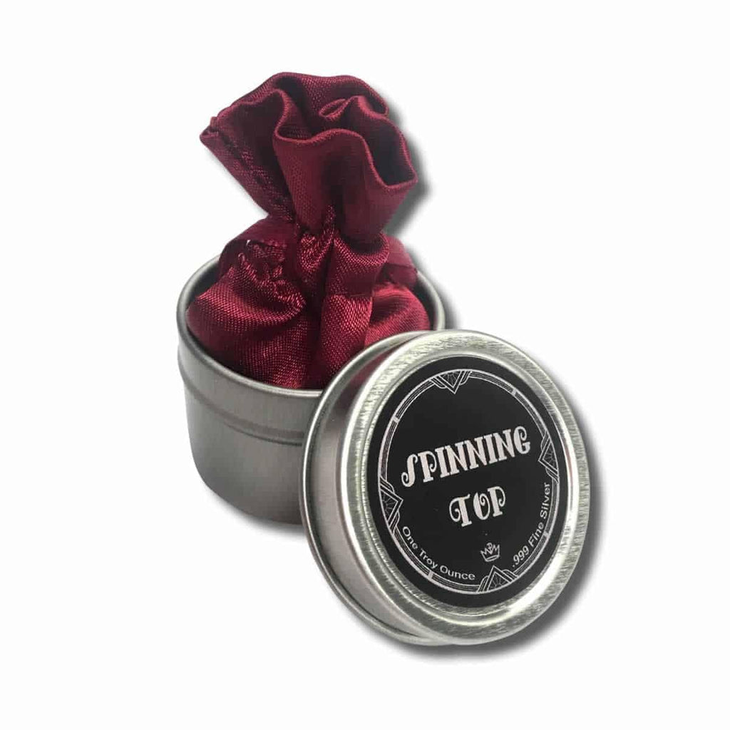 Silver Spinning Top Toy 1 oz P2152