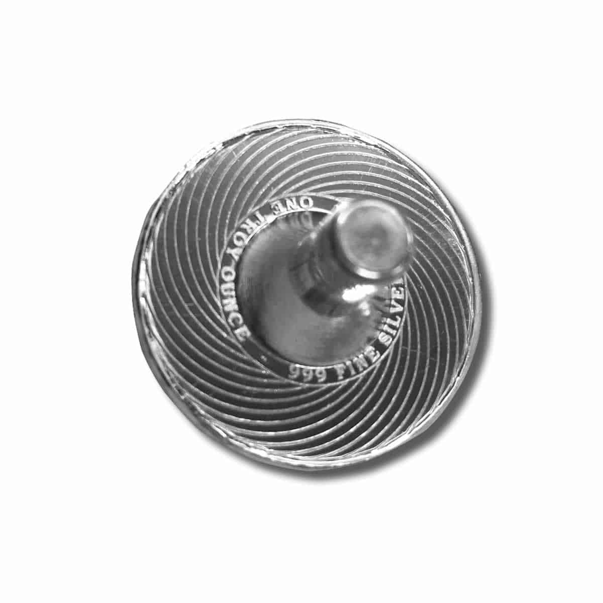 Silver Spinning Top Toy 1 oz P2152
