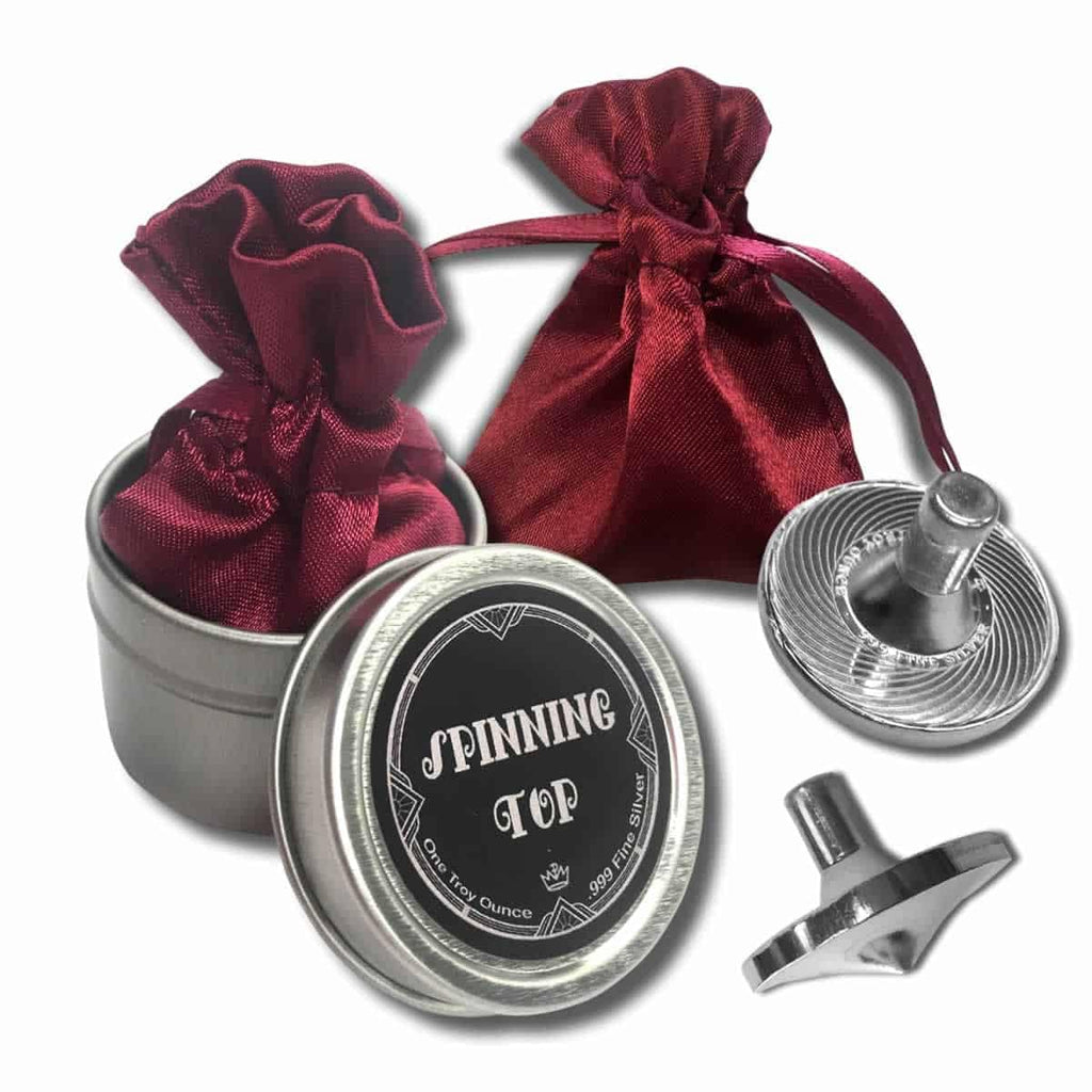 Silver Spinning Top Toy 1 oz P2152