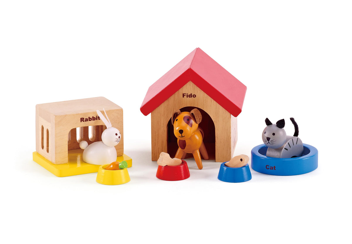 Wooden Dollhouse Animal Set J2152
