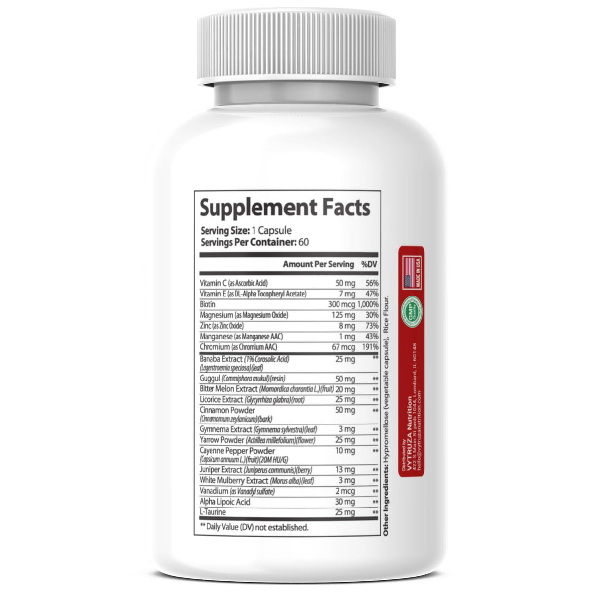 60 Capsules Blood Flow Support Supplement T876420