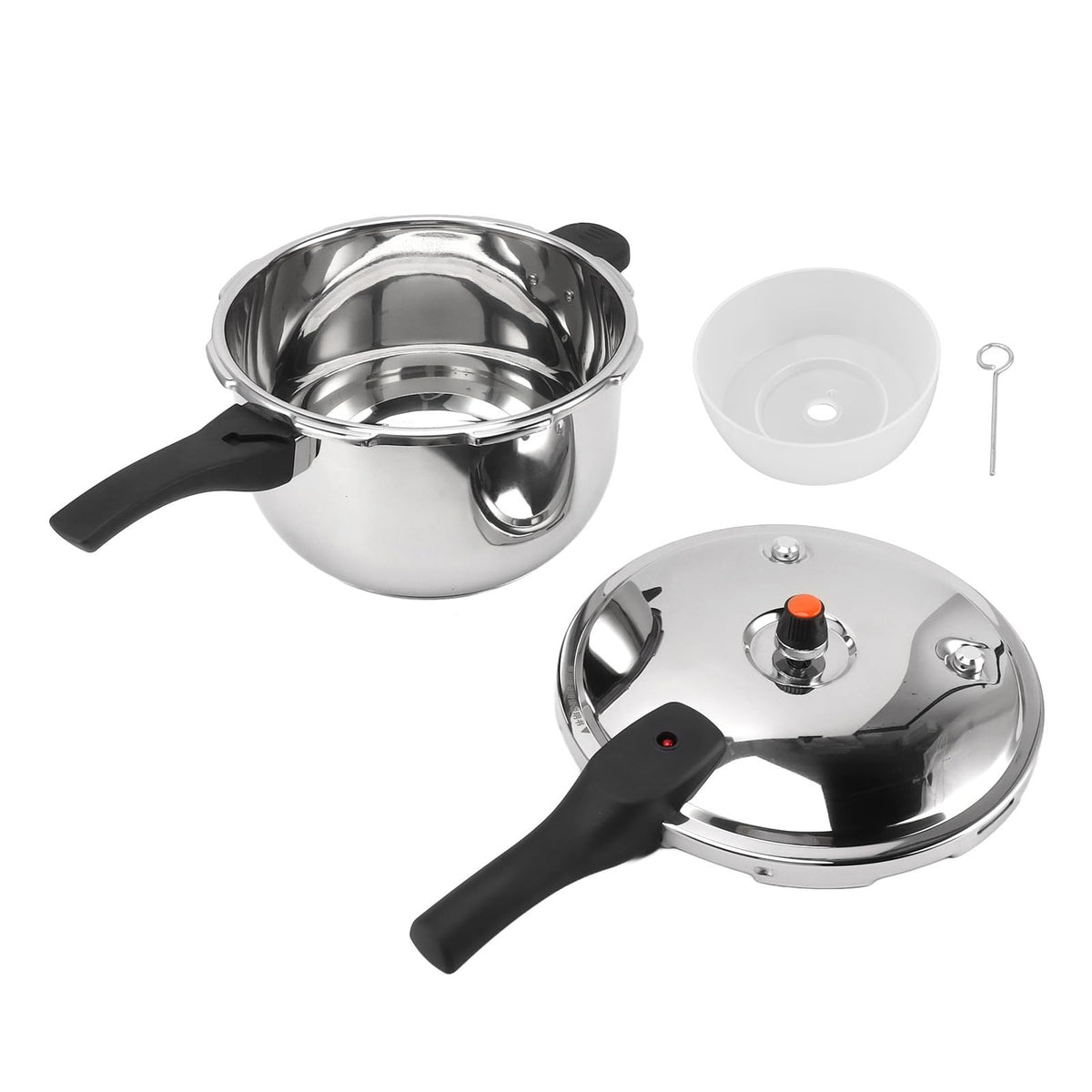 80KPA Stainless Steel Pressure Cooker with Safety Valve (3L) U9141