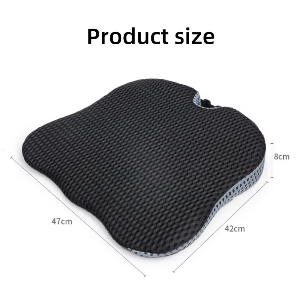 Memory Foam Booster Cushion Wedge Grey G649
