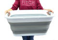 Collapsible Plastic Laundry Basket Set of 2 U42068