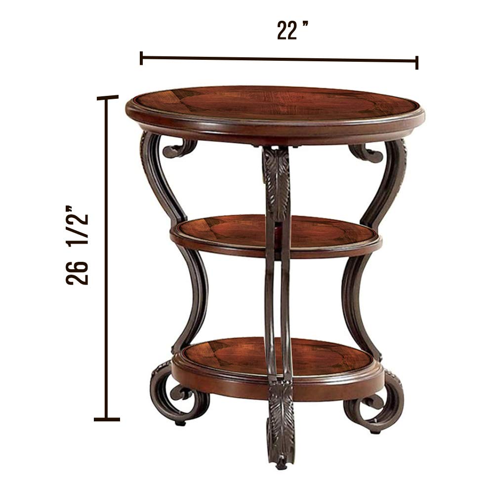 Brown Cherry End Side Nesting Tables E242