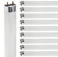 24 Inch T8 Fluorescent Tube Light Bulb 17W 3500K Neutral White G13 Bi-Pin Base 2 Foot Linear Lamp Pack of 10 L710774