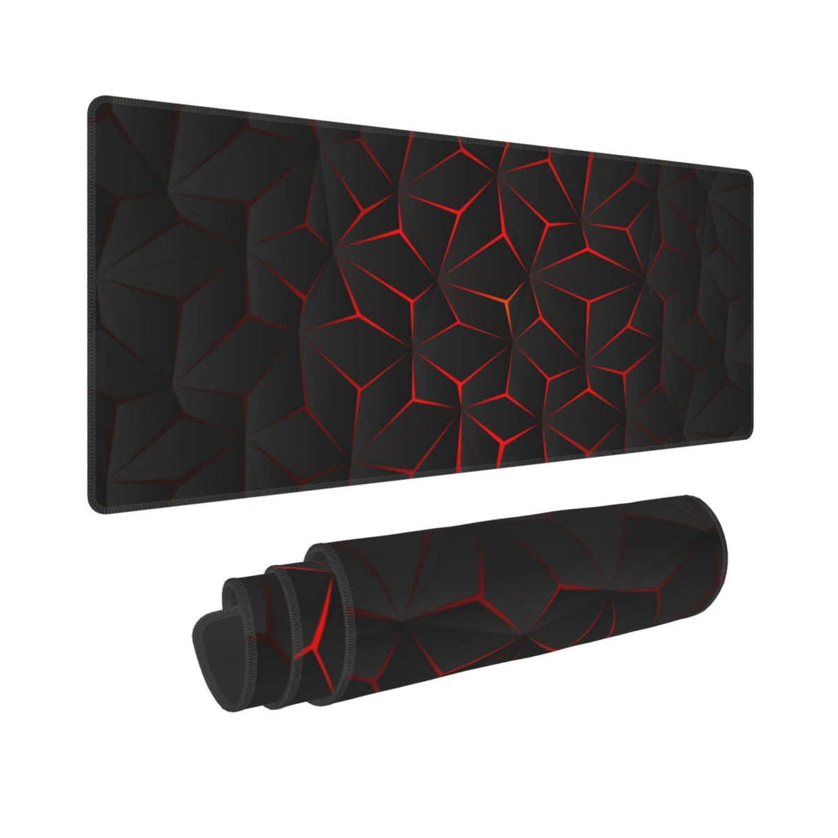 Black Red Large Gaming Mouse Pad 31.5 x 12 inch H6975