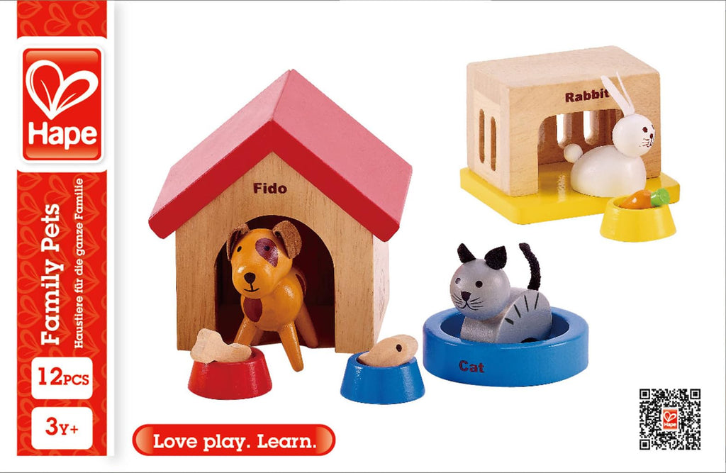 Wooden Dollhouse Animal Set J2152