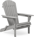 Wooden Folding Adirondack Chairs Set of 2 Solid Cedar U5000