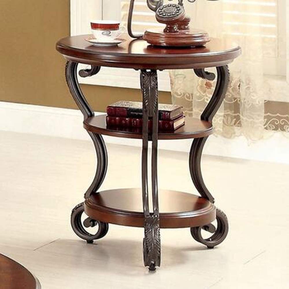 Brown Cherry End Side Nesting Tables E242
