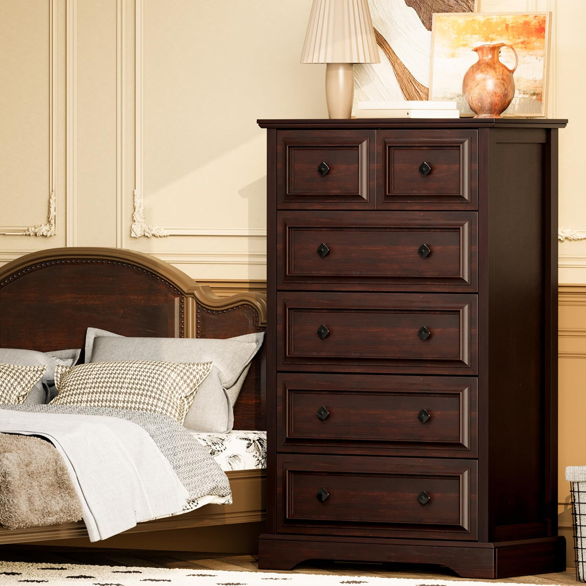 6 Drawer Cherry Dresser H557