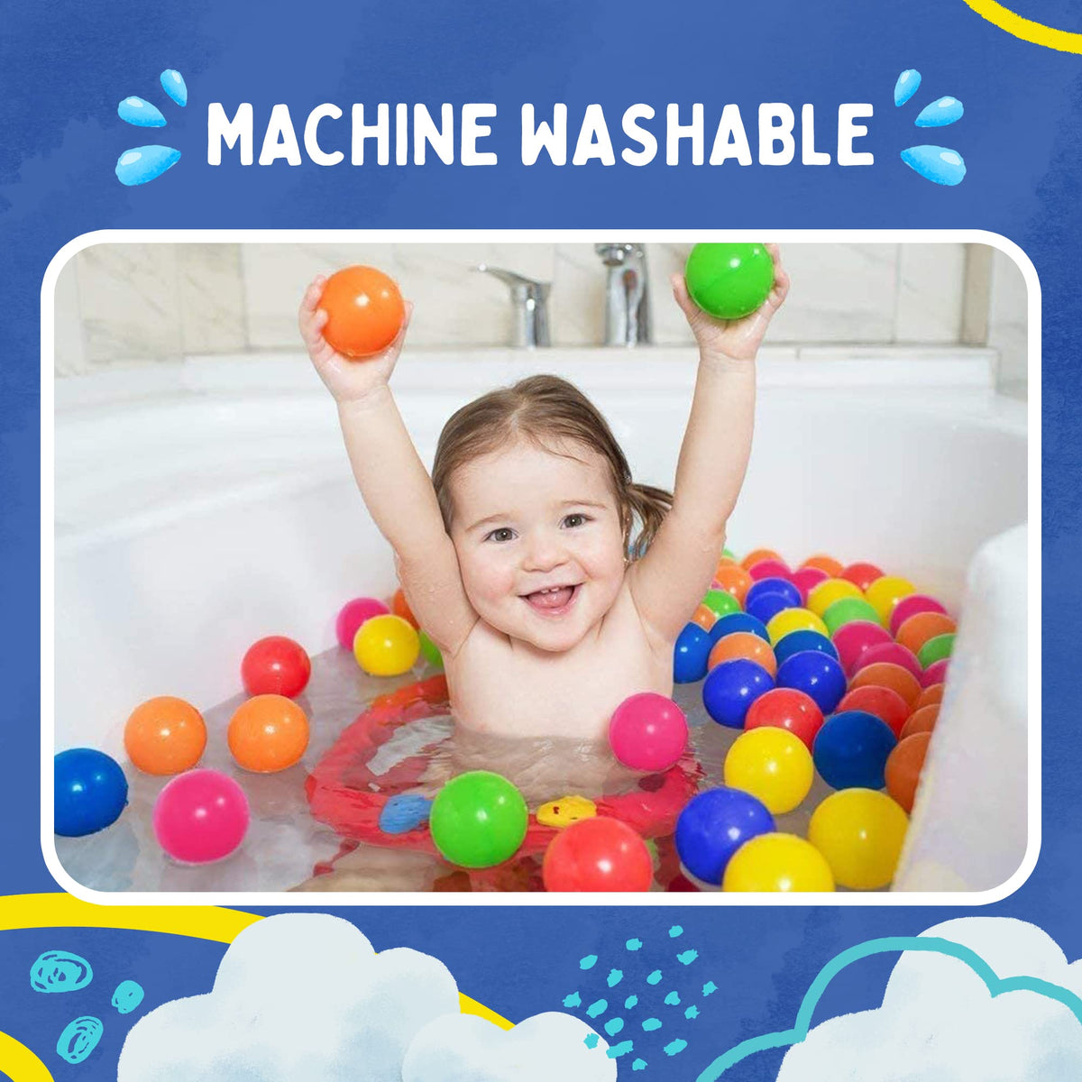 200 Count Plastic Ball Pit Balls Q6266
