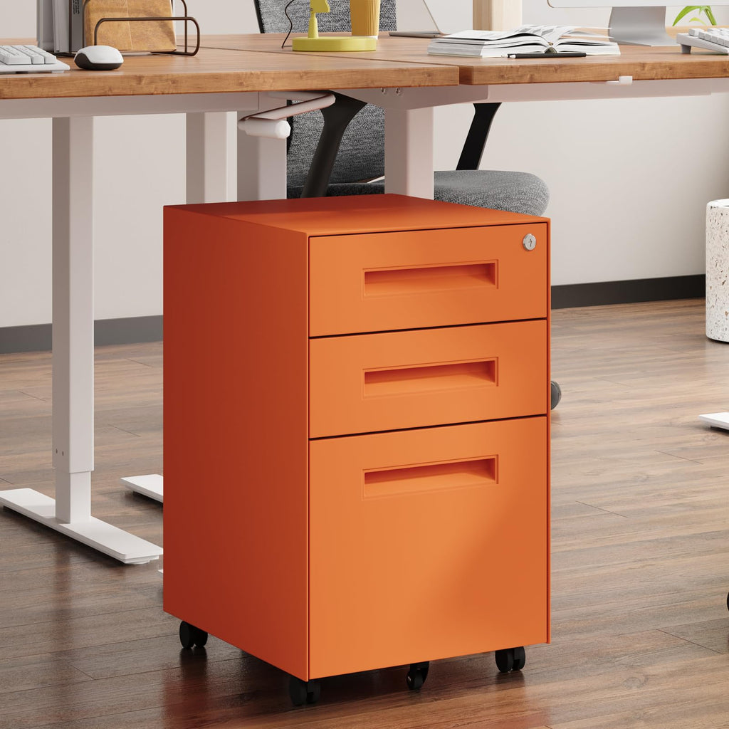 3 Drawer Metal Rolling File Cabinet A861271