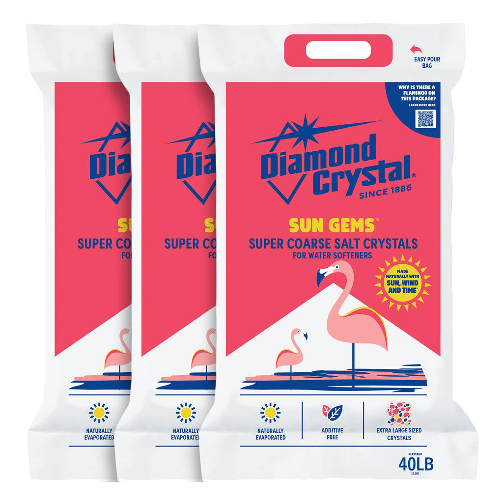 3 Pack Super Coarse Water Softener Salt, 40 Pounds B3552