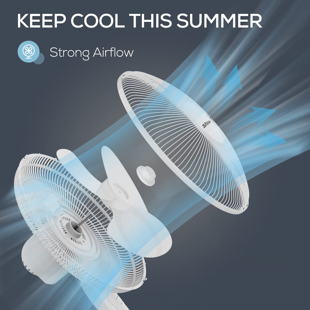 16'' Oscillating Pedestal Fan with Remote W1180
