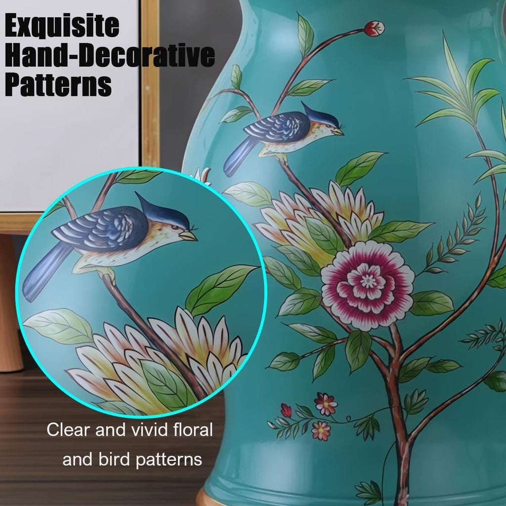 Ceramic Garden Stool Hand-Painted Drum Stool P815973