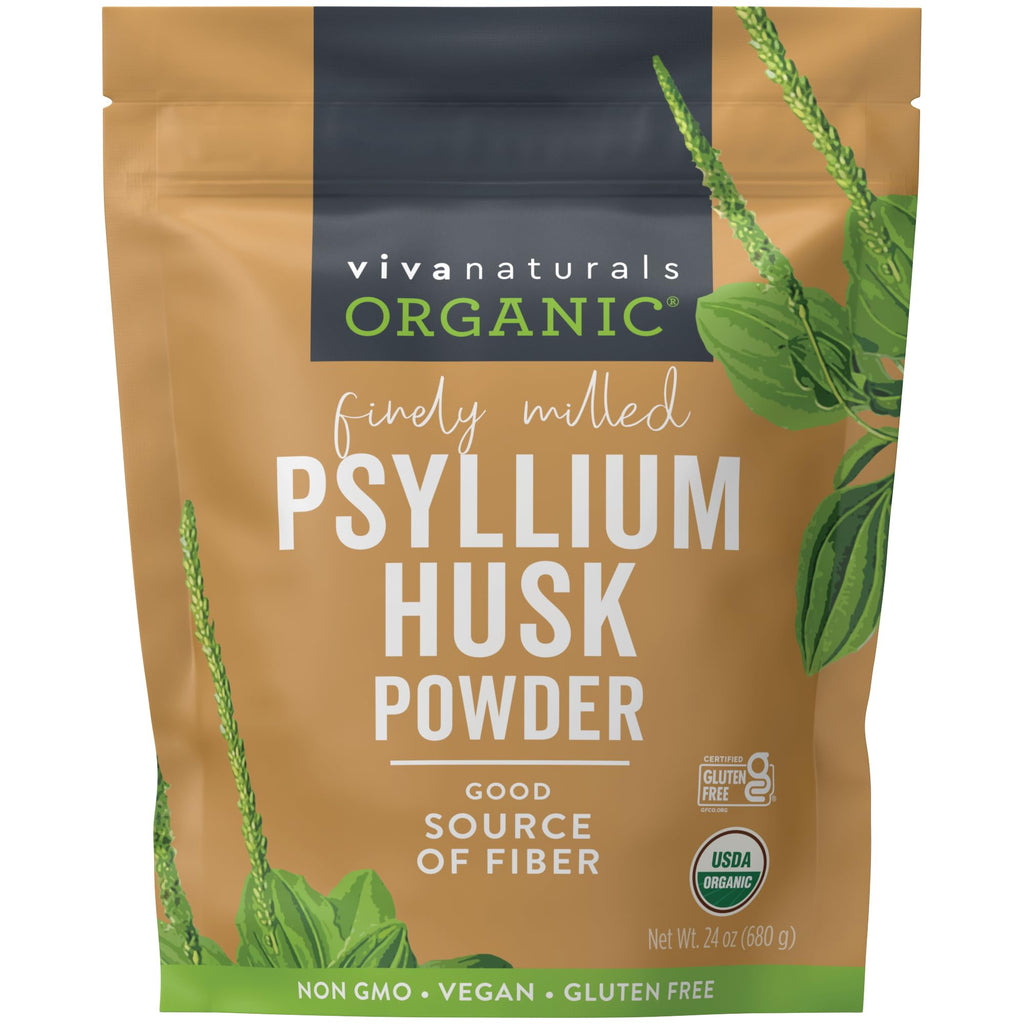 24 oz Organic Psyllium Husk Powder & 30mg Zinc D705