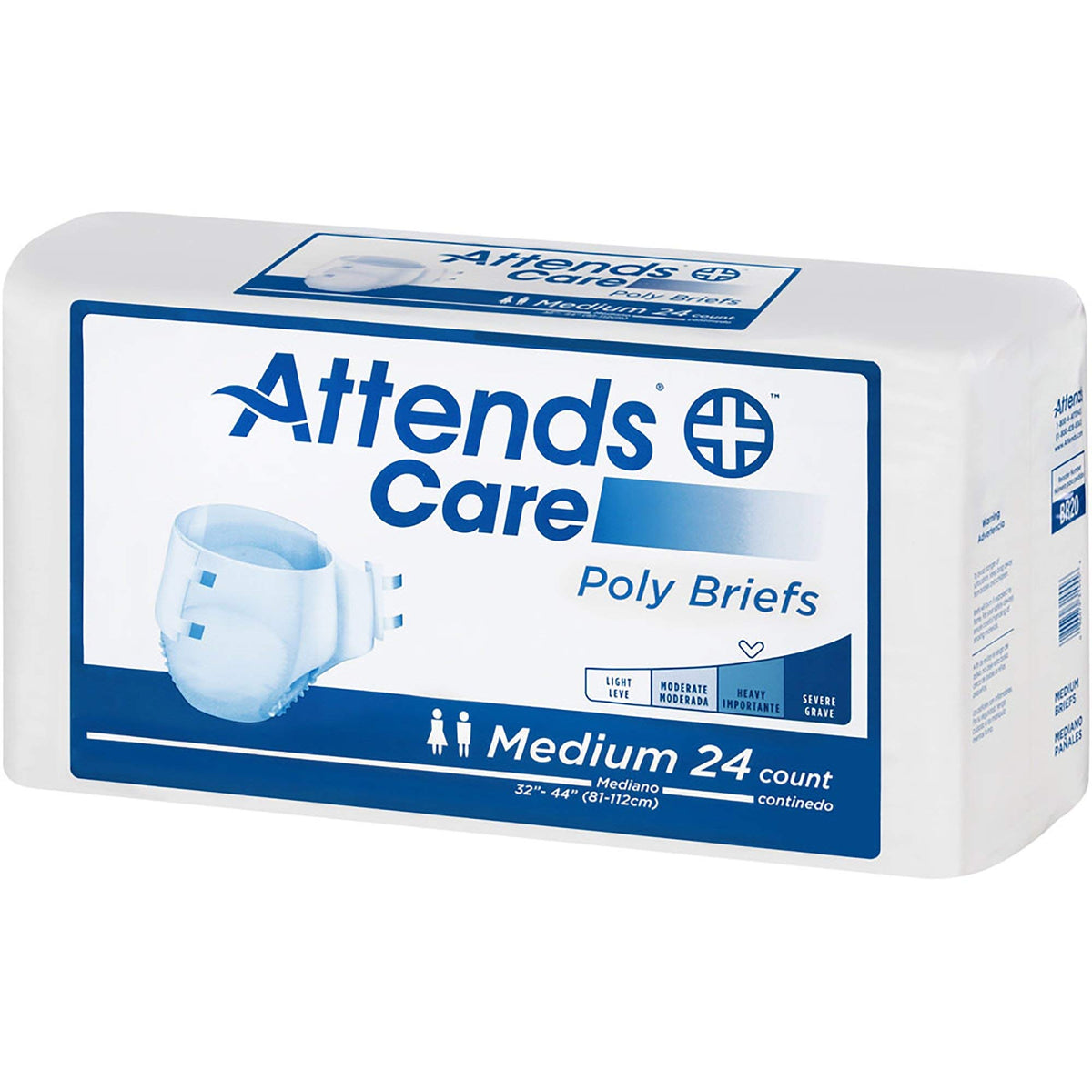 Adult Incontinence Briefs Medium Heavy Absorbency 96ct Case U814