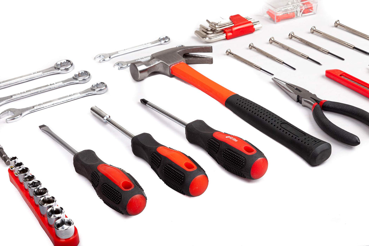 148-Piece Household Tool Set with Plastic Toolbox M143