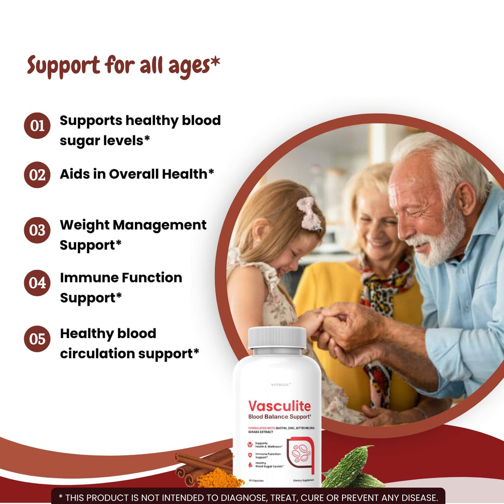 60 Capsules Blood Flow Support Supplement T876420