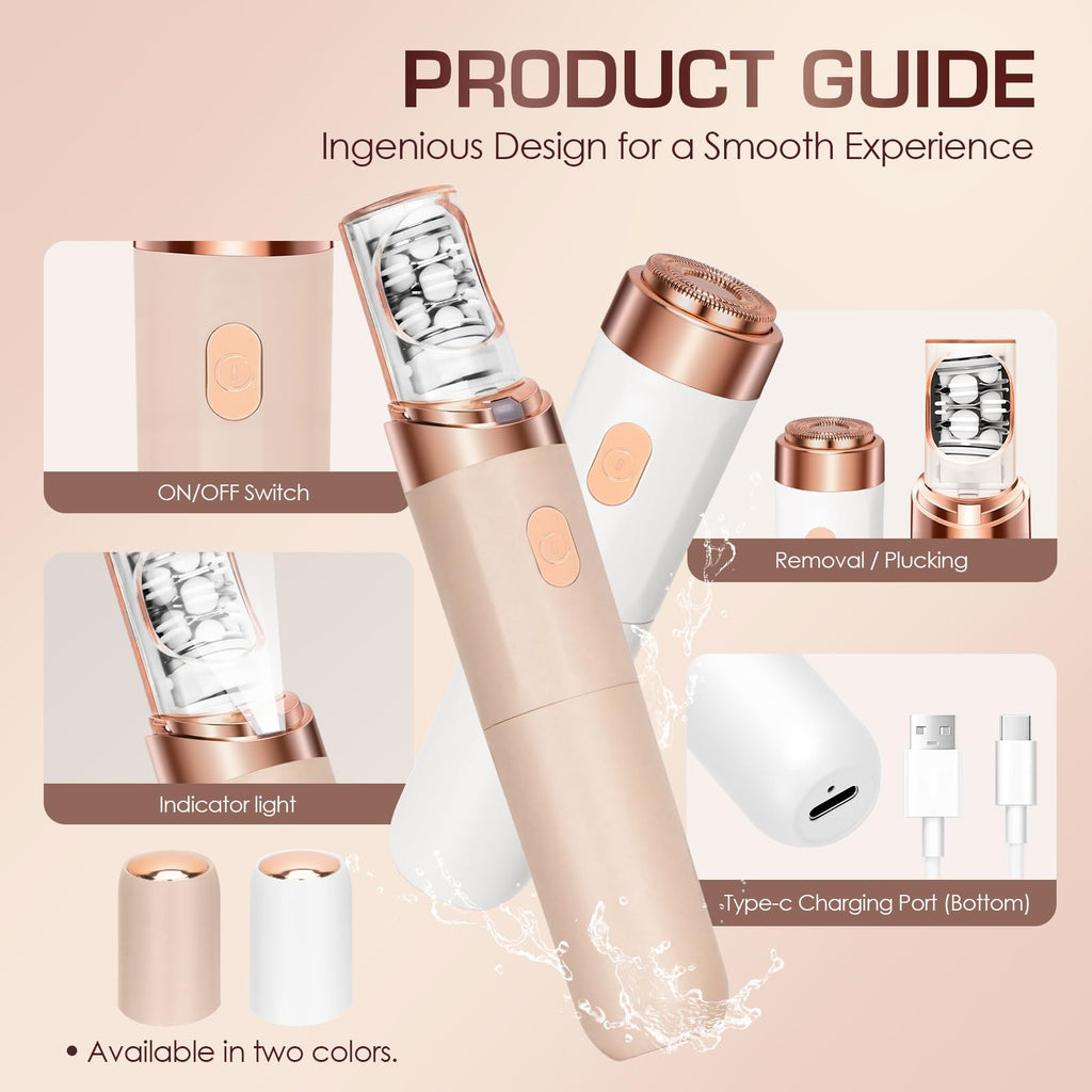 Women 2-in-1 Rechargeable Electric Shaver (Pink) C5286