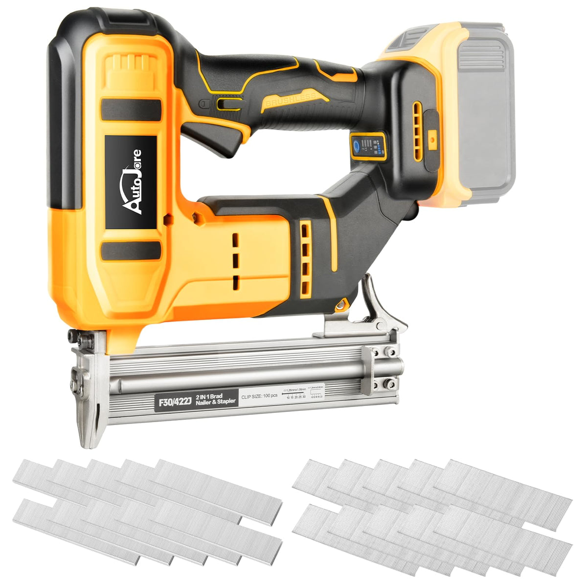 18 Gauge Cordless Brad Nailer 2 in 1 Nail/Staple Gun U4508