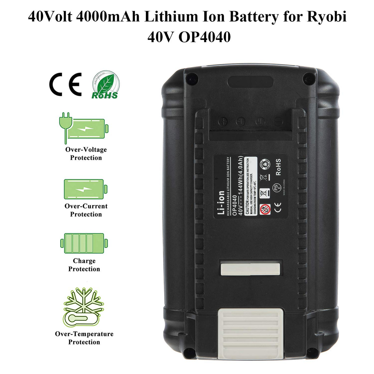 40V 4.0Ah Replacement Battery B7997