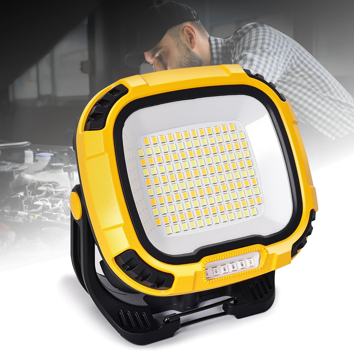 6000mAh Magnetic Rechargeable Work Light 4000 Lumen IP65 H50823