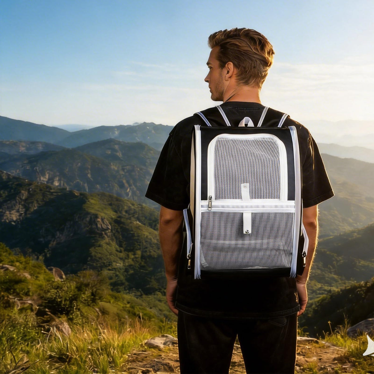 Large Breathable Pet Backpack P35082