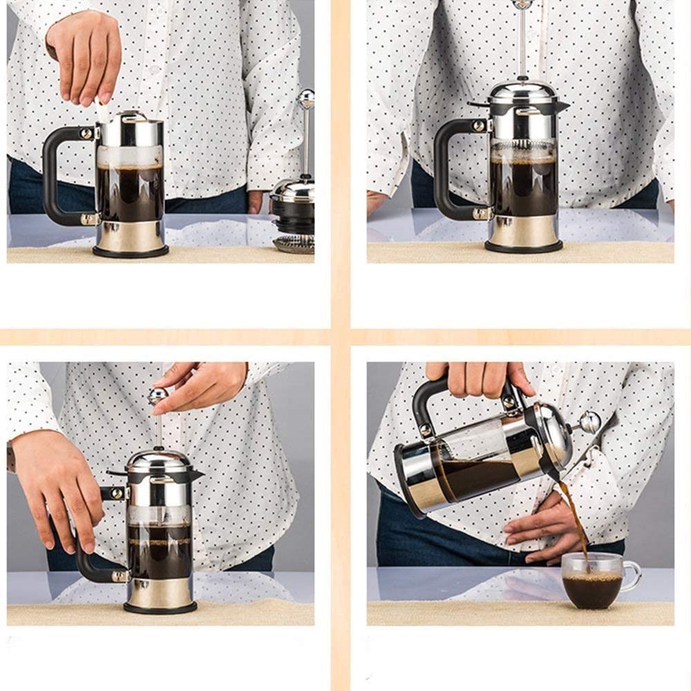 304 Stainless Steel Coffee Press 34 Ounce H970