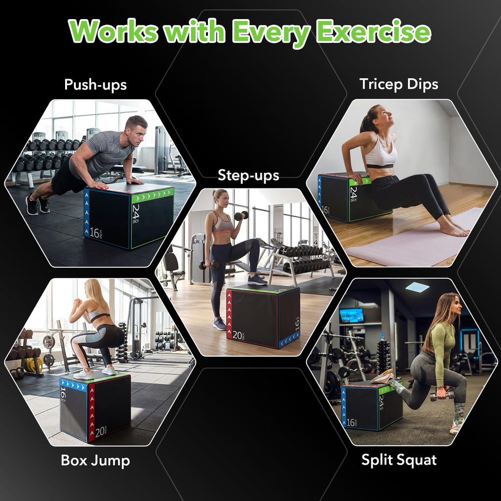 Plyometric Jump Box 3-in-1 A8166