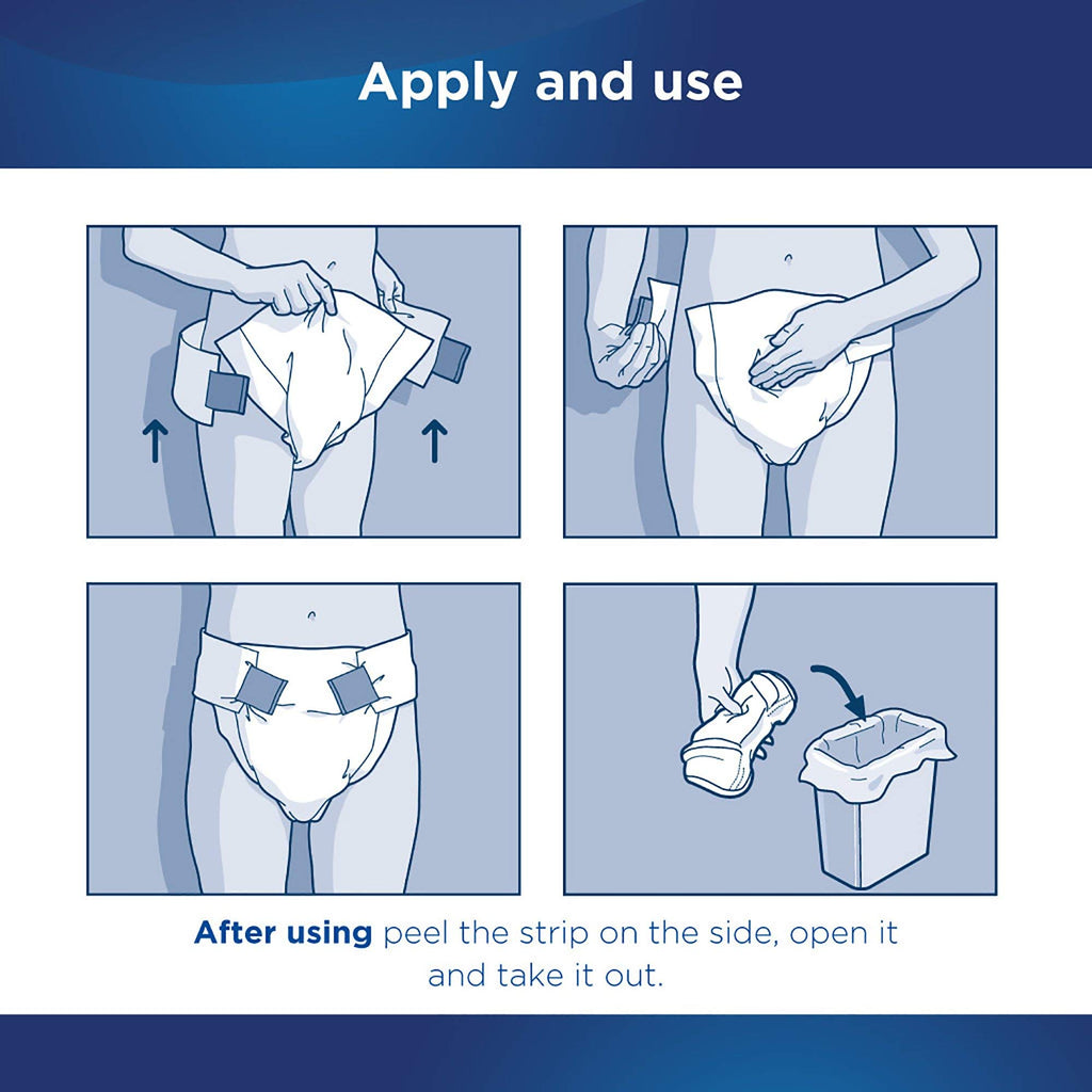 Adult Incontinence Briefs Medium Heavy Absorbency 96ct Case U814