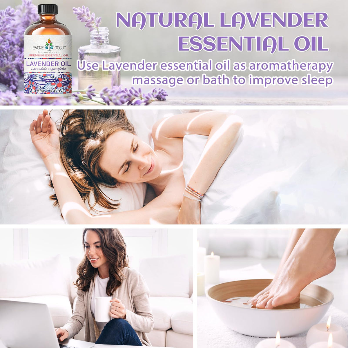Lavender and Tangerine Essential Oil 4 Fl Oz N30615