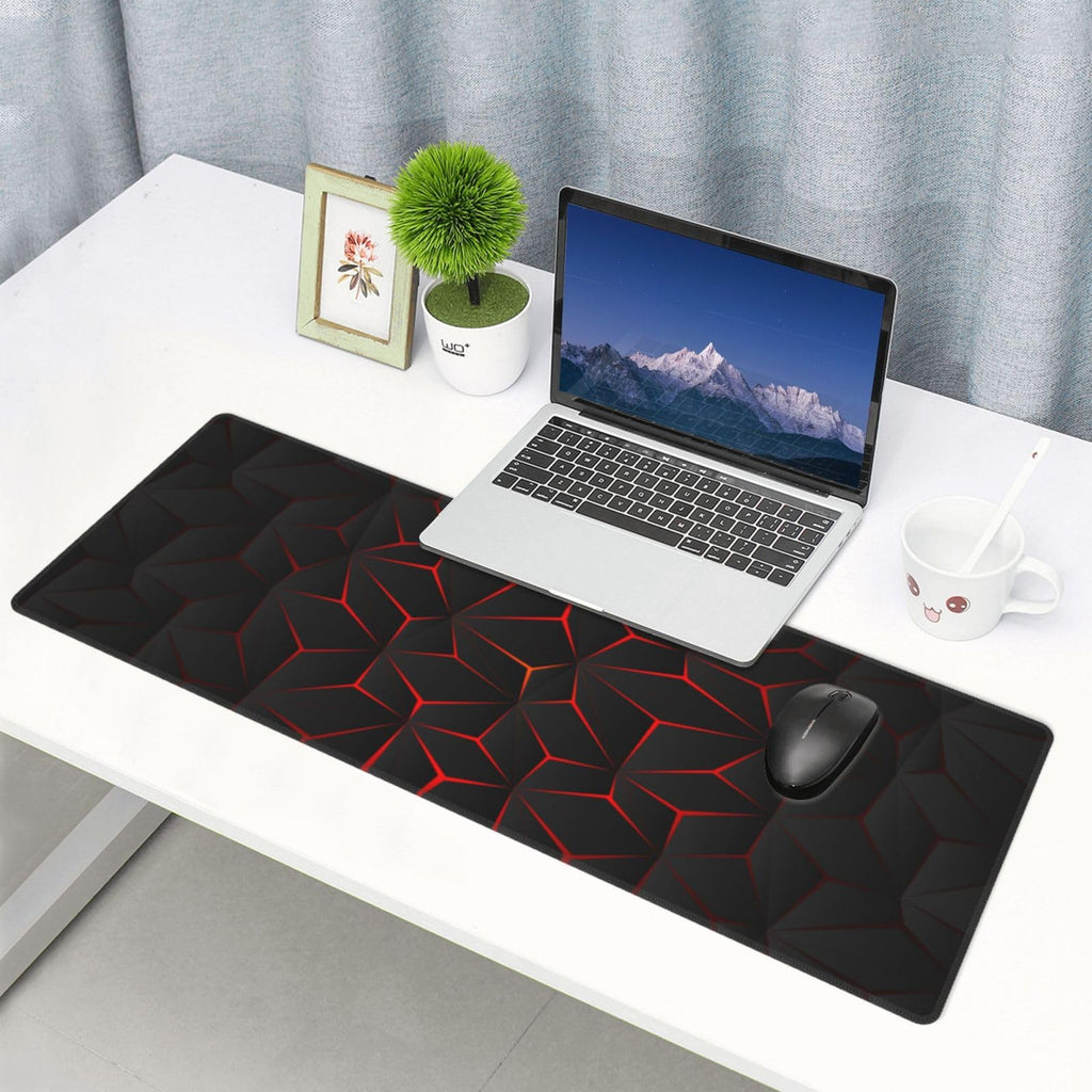 Black Red Large Gaming Mouse Pad 31.5 x 12 inch H6975