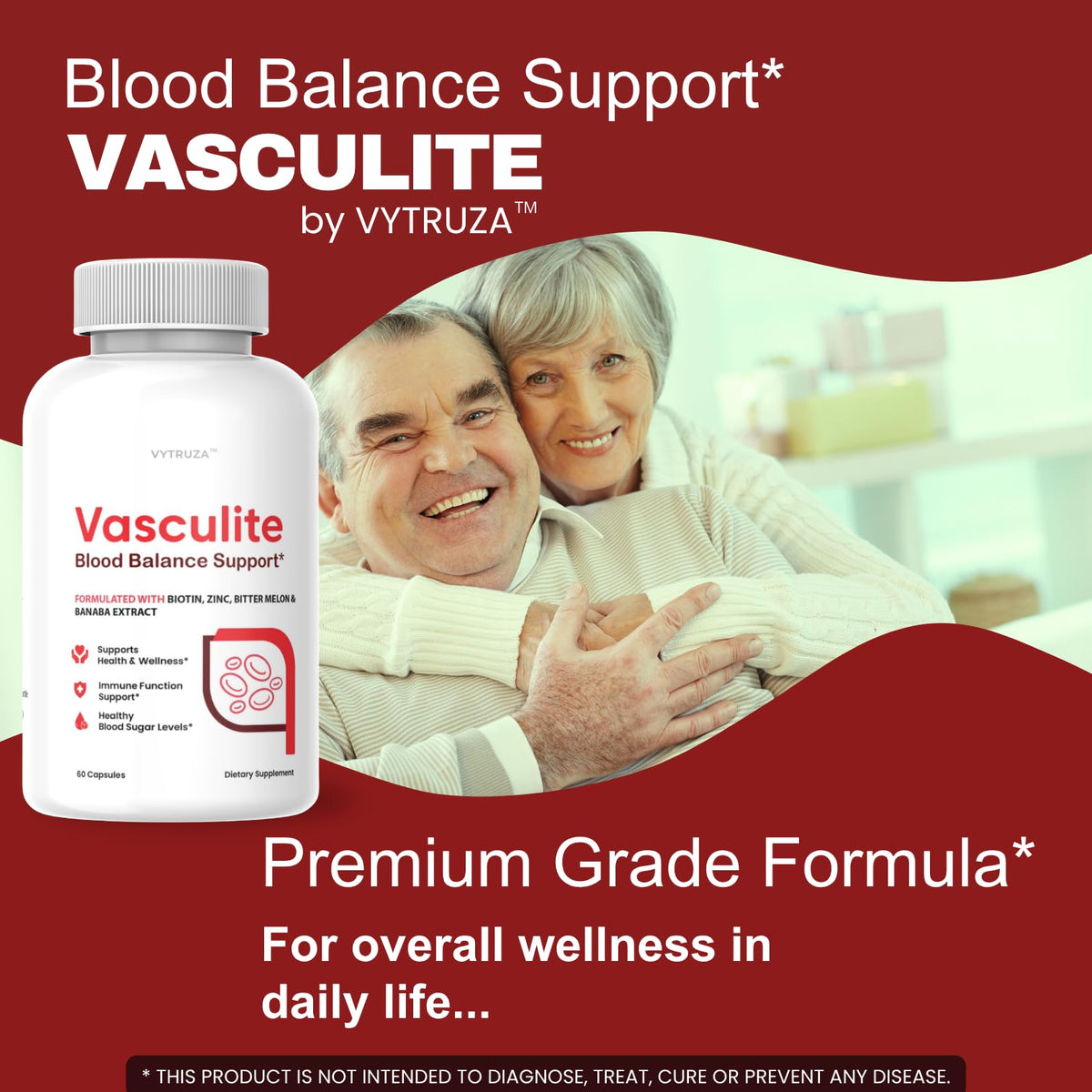 60 Capsules Blood Flow Support Supplement T876420