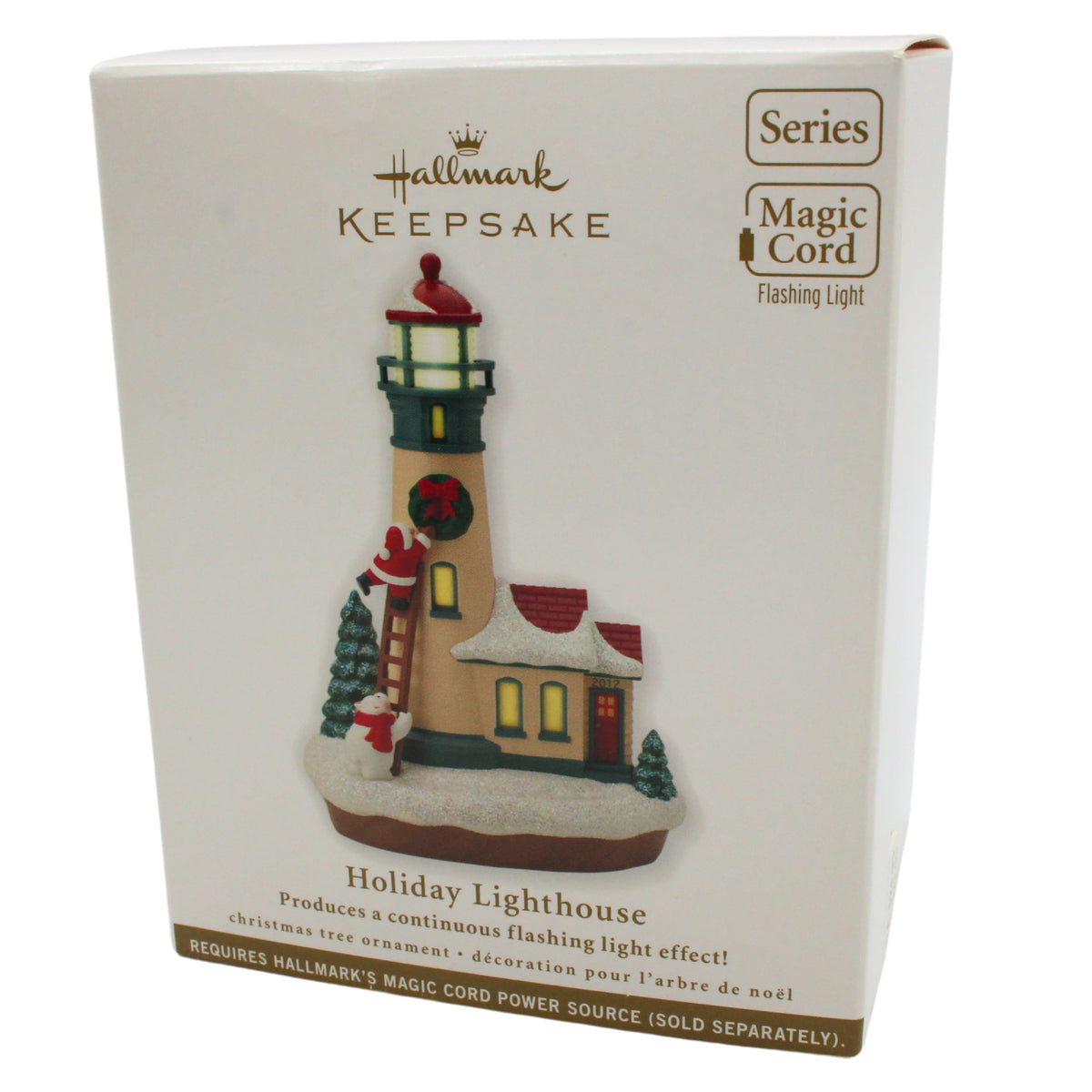 Holiday Lighthouse Ornament G939