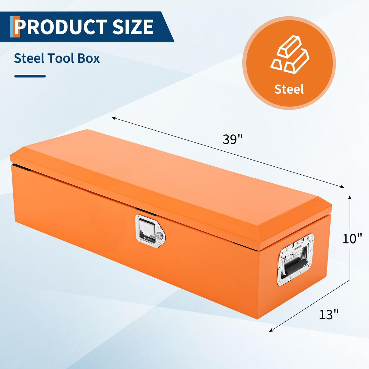 Heavy Duty Lockable Steel & Aluminum Truck Bed Tool Box T76991