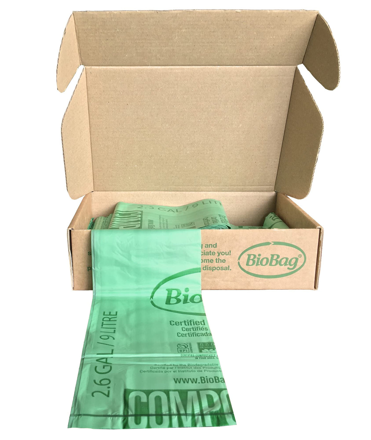 2.6 Gallon Compostable Food Scrap Bags 100 Count Q278762