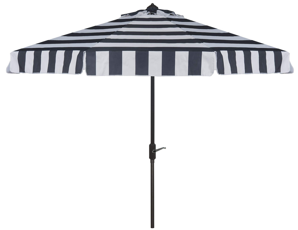 9 ft Navy White Patio Umbrella S81398