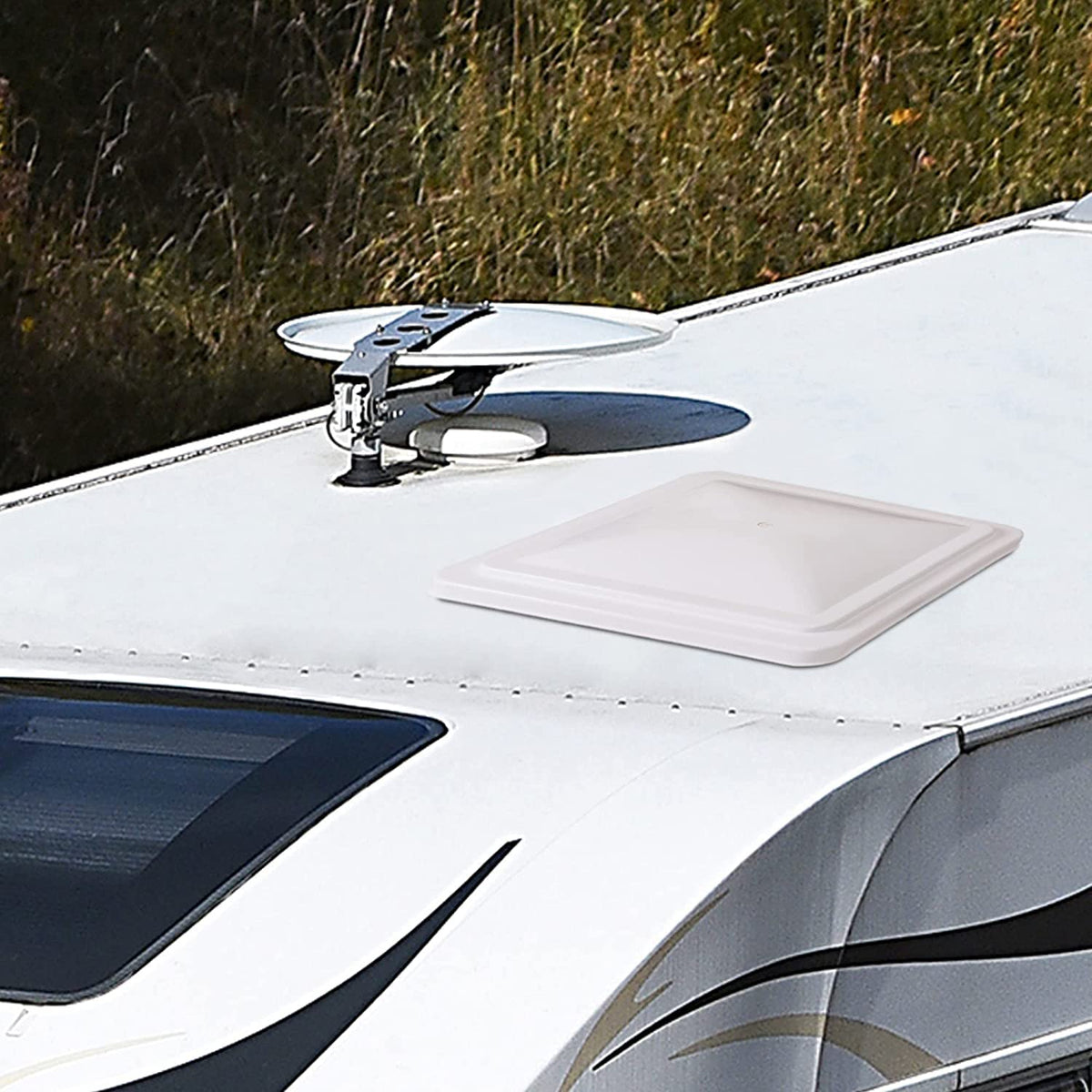 4 Pack 14" White Roof Vent Cover H673