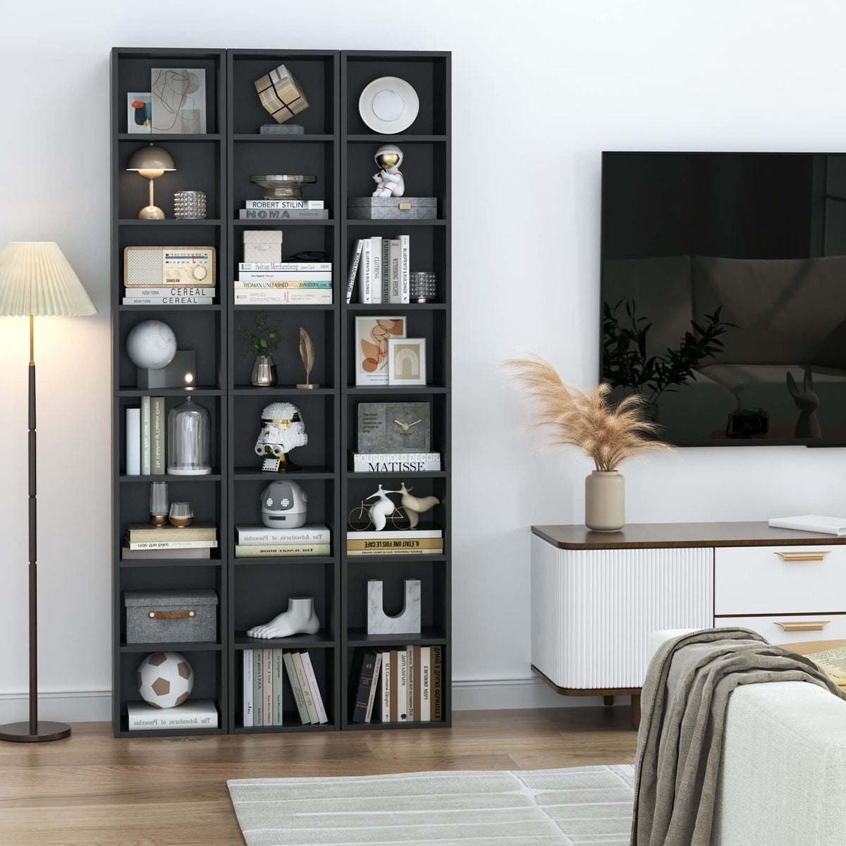 8-Tier Narrow Bookshelf D6816