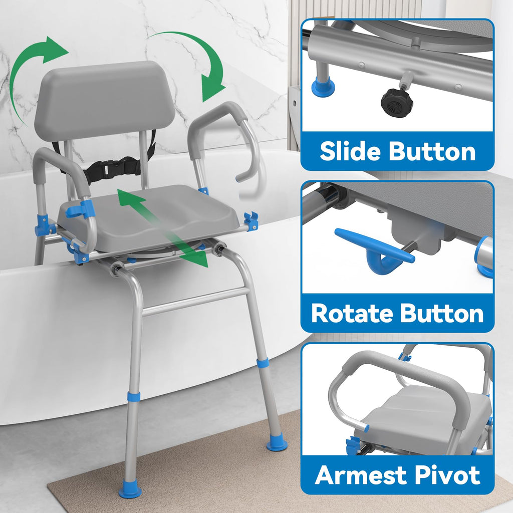 Sliding Shower Chair Tub Transfer Bench H24383