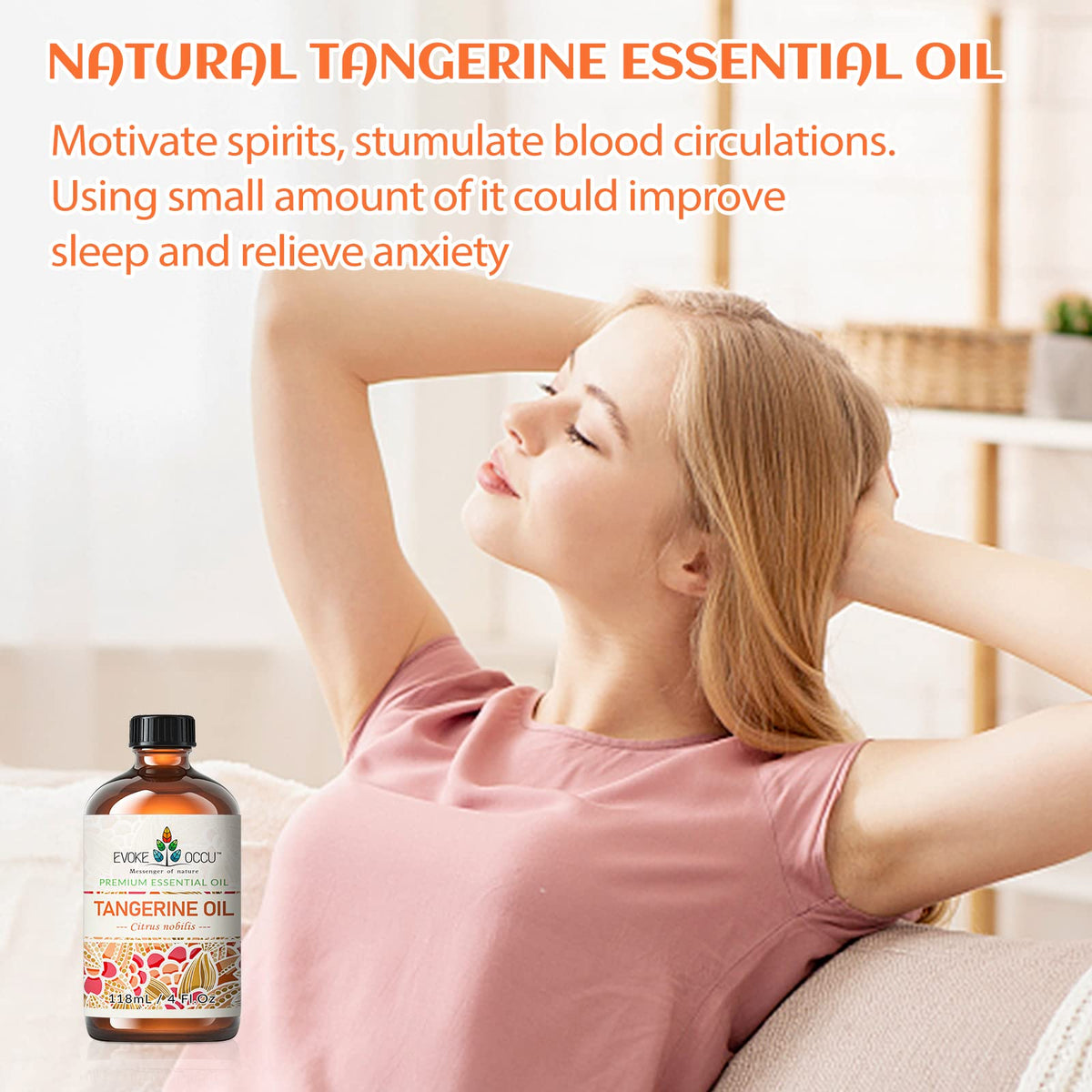 Lavender and Tangerine Essential Oil 4 Fl Oz N30615