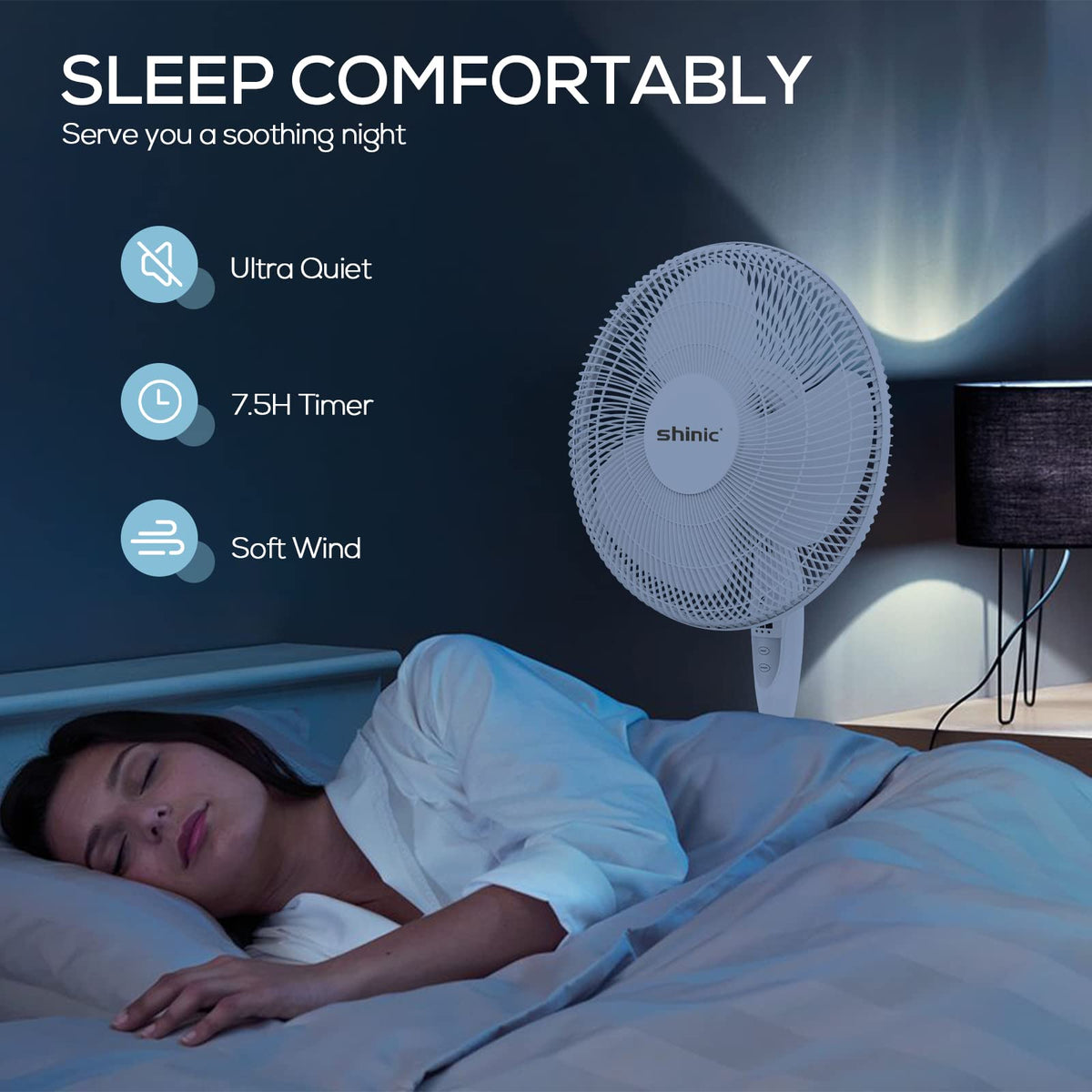 16'' Oscillating Pedestal Fan with Remote W1180