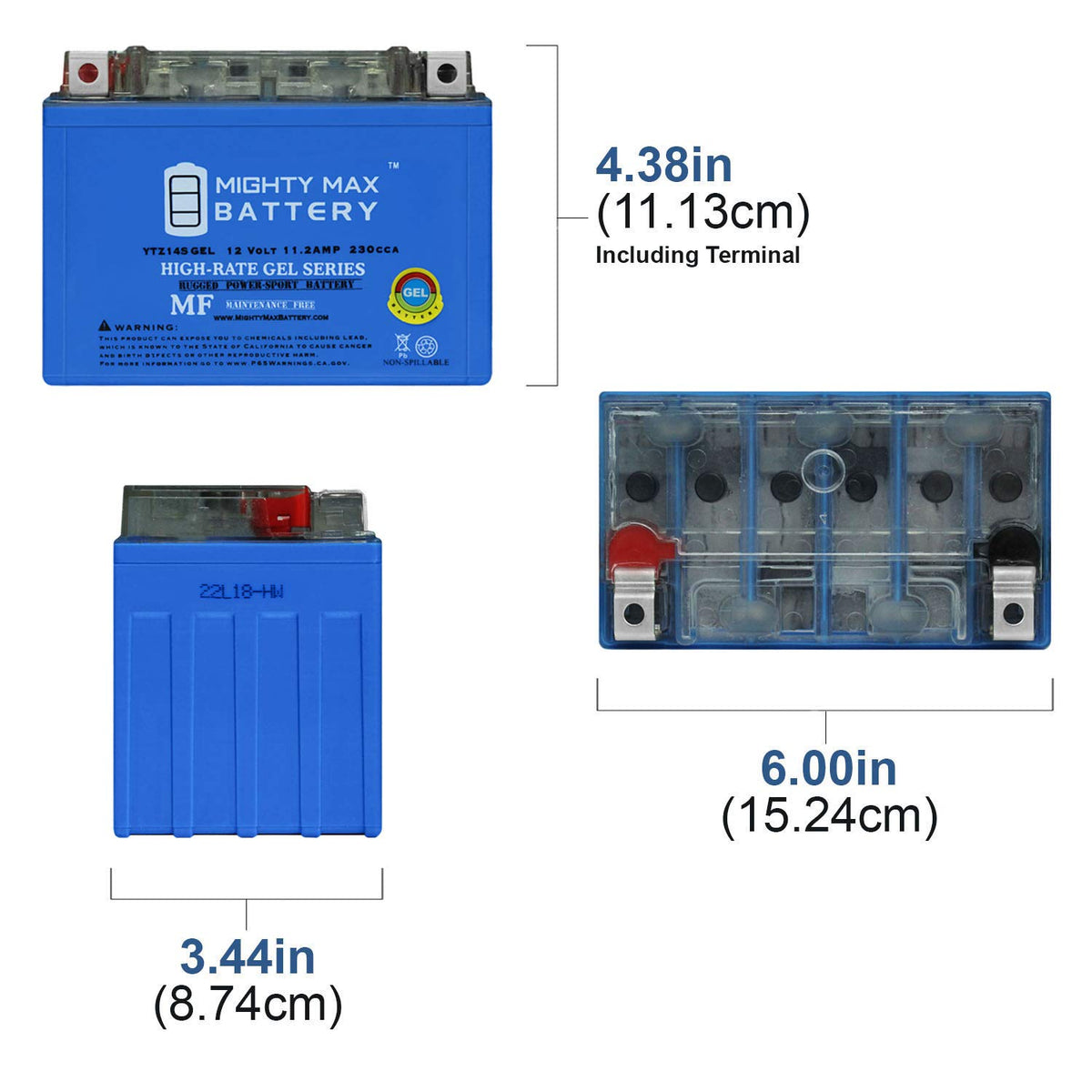 12V 11.2Ah GEL Battery D3643